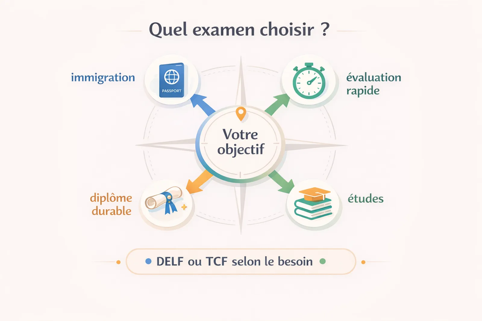 Quel examen choisir selon votre objectif
